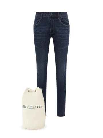 DreiMaster Maritim Jeans + Shopping Bag - Set in Blau