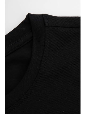 Coccodrillo T-shirt mit kurzen Ärmeln in schwarz