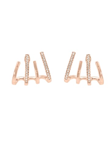 Steel_Art 4-in-1 Ohrstecker Runa rose goldfarben in rosegoldfarben