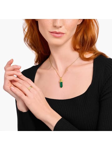 Thomas Sabo Anhänger in gold, schwarz, grün
