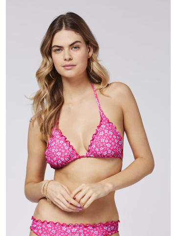 Chiemsee Gemustertes Triangel-Bikini-Top in Pink