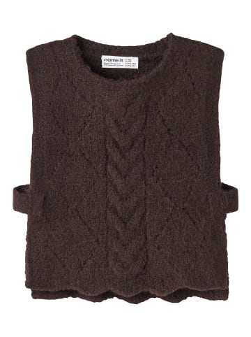 name it Strickweste in Chocolate Plum1
