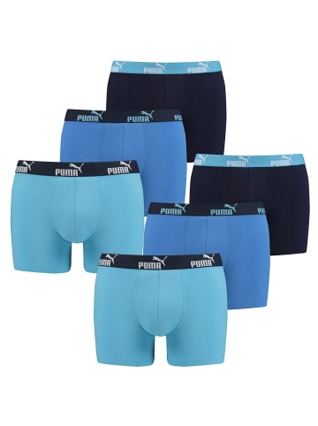 Puma Boxershorts PUMA PROMO SOLID Boxer 6P in 101 - Blue Combo