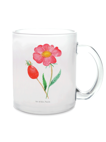 Mr. & Mrs. Panda Glas Blume HageRundunge ohne Spruch in Transparent