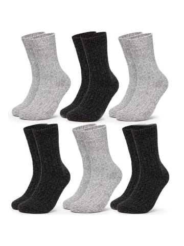 Occulto 6er Pack Norweger Socken Finn in GrauMix