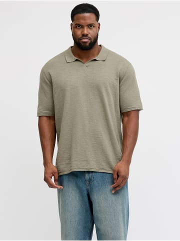 JACK & JONES PLUS Poloshirt in Vetiver