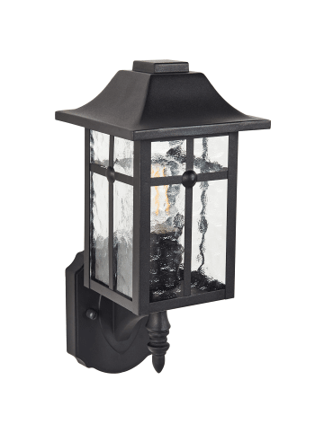 Beliani Wandleuchte für den Außenbereich ALATA in Schwarz