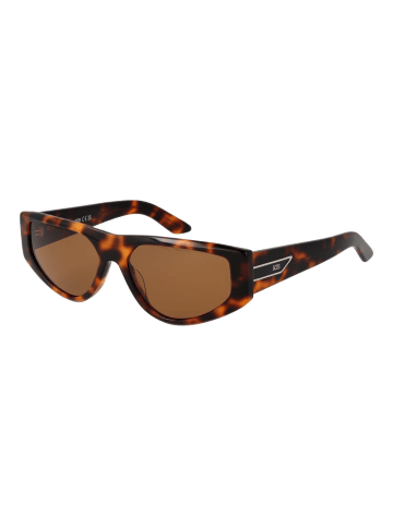 GCDS Frauen Sonnenbrille Geometrisch Braun