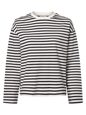 Marie Lund Sweatshirt in weiß marine