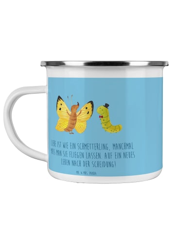 Mr. & Mrs. Panda Pott Scheidung Neuanfang mit Spruch in Sky Blue