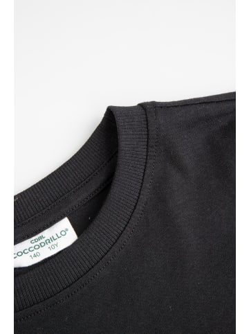 Coccodrillo T-shirt mit kurzen Ärmeln in schwarz