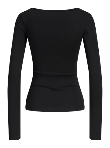 JJXX Langarm-T-Shirt in Black