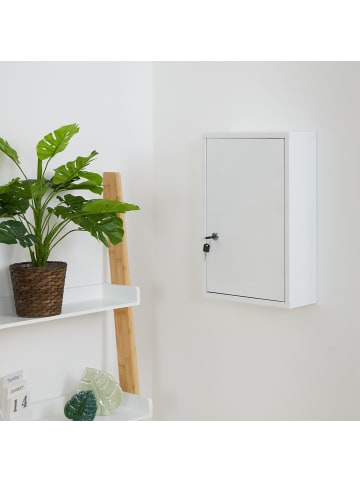 relaxdays Medizinschrank in Weiß –  (B)30 x (H)45 x (T)12 cm