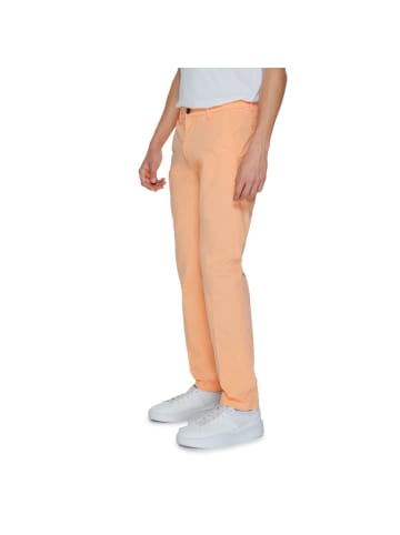 Borghese Orange Baumwolle Chinohose