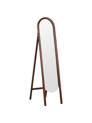 Beliani Standspiegel CHELLES in Braun - (W) 30 x (H) 150 x (L) 67 cm
