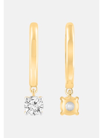 Ethische Diamanten Ohrringe aus 375 Gelbgold mit Lab Grown Diamant