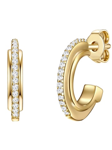 Glanzstücke München Creolen Sterling Silber Zirkonia in gelbgold