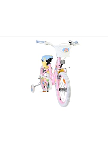Volare Kinderfahrrad Disney Stitch, 16 Zoll, ohne Rücktrittbremse in rosa