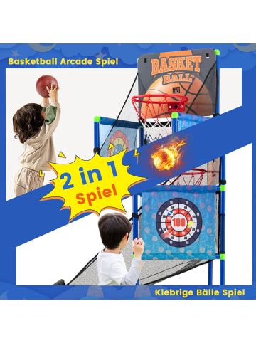 COSTWAY Arcade Basketball Spielset in Blau