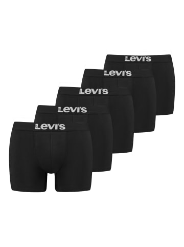 Levi´s Trunk SOLID BASIC BOXER 5er Pack slim in Schwarz