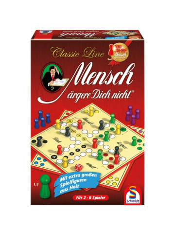 Schmidt Spiele Brettspiel Set Mensch ärgere dich nicht plus Kniffel Kartenspiel, ab 6 Jahre