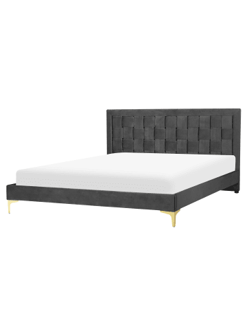 Beliani 3-tlg Doppelbett LIMOUX in Schwarz