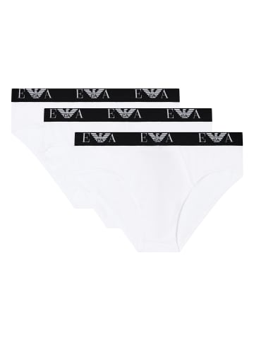 Emporio Armani 3er Pack Brief in Weiß