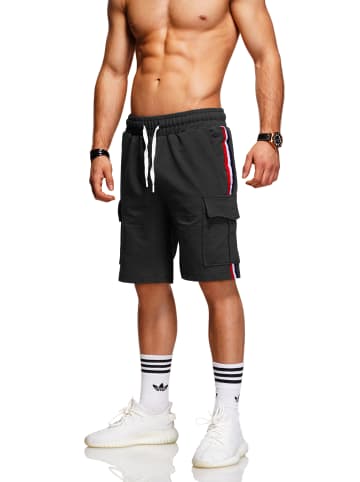 behype Sweatshorts FABIO in schwarz