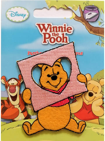 Disney Winnie Puuh HerzrahmenApplikation Bügelbild inGelb