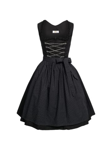 Almsach Midi Dirndl Amelie in Schwarz