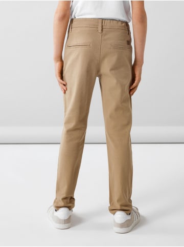 name it Jungen Twill Hose  in Braun