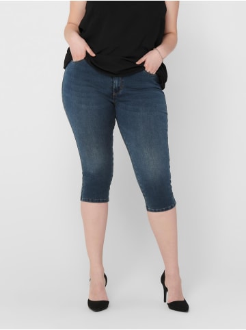 ONLY Carmakoma 3/4Capri Jeans Shorts Denim Hose Übergröße Plus Size CARAUGUSTA in Blau