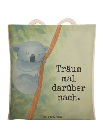 Mr. & Mrs. Panda Umhängetasche Koalabär Design mit Spruch in Weiß