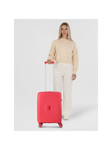 benzi 5751 4 Rollen Kabinentrolley 55 cm in rosa