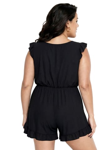 Ulla Popken Badeanzug in schwarz