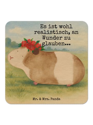 Mr. & Mrs. Panda Tassenuntersetzer Meerschweinchen Weisheit Desi... in Weiß