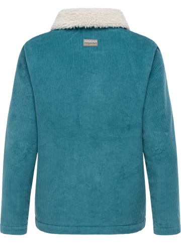 ragwear Cordjacke Walinea Corduroy in Ocean Green