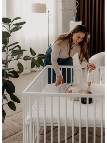 Sämann Sämann Laufgitter mit Matratze SleepPlus - weiß - Premium Kollektion