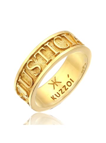 KUZZOI Ring für Herren in silber