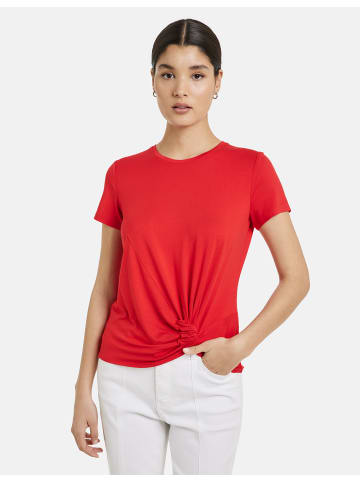 TAIFUN T-Shirt Kurzarm Rundhals in Digital Red