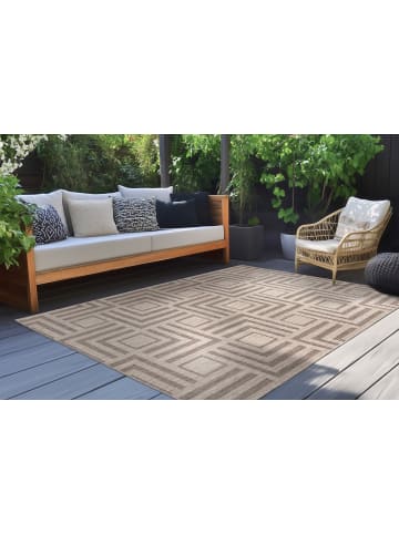 Vivorum Wohnzimmer Kurzflor Teppich Nibru 825 in taupe