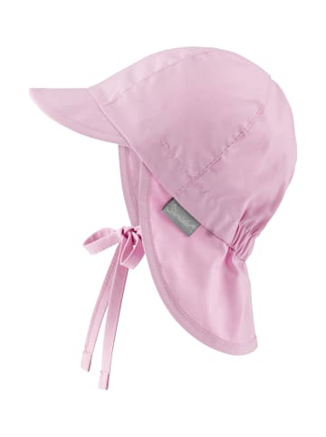 Sterntaler Schirmmütze mit Nackenschutz uni in rose