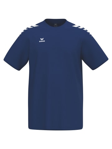 erima Unisex Erwachsene, Erwachsene T-Shirt in new navy/weiss