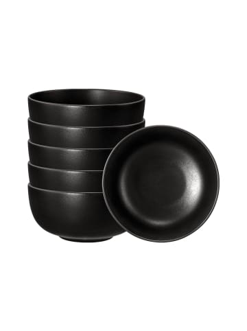 Seltmann Weiden 6er Set Müslischalen Liberty Velvet Black in Schwarz ø 15 cm in schwarz