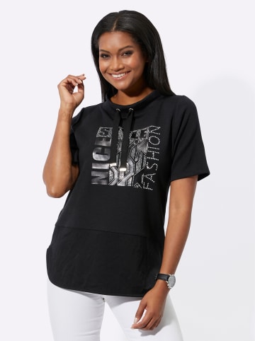 WITT WEIDEN Stehkragen-Shirt in schwarz