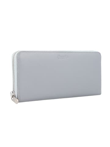 Esquire Viktoria Geldbörse RFID Leder 19 cm grau
