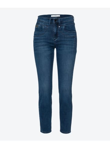 BRAX  High-waist-Jeans in Used Dark Blue