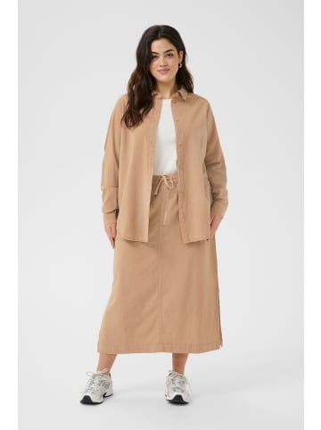KAFFE curve Langarm - Hemd KCnana in Classic Sand