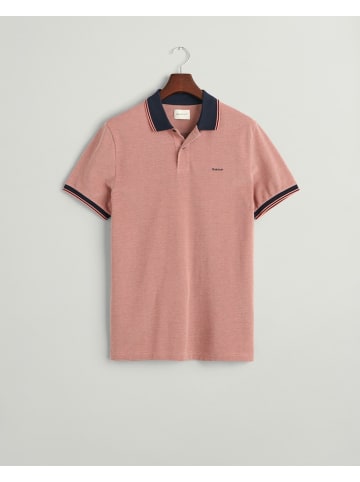 Gant Oxford Piqué Poloshirt in 4 Farben in Rot