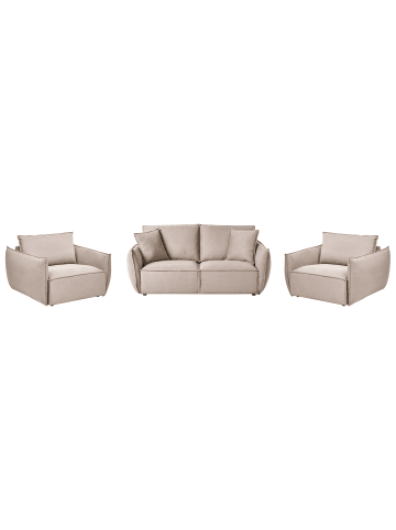 Beliani 5-tlg Sitzgruppe KUNES in Beige